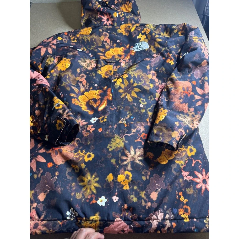 The North Face Mens DryVent Floral Insulated Parka Jacket Hooded Multi Color M